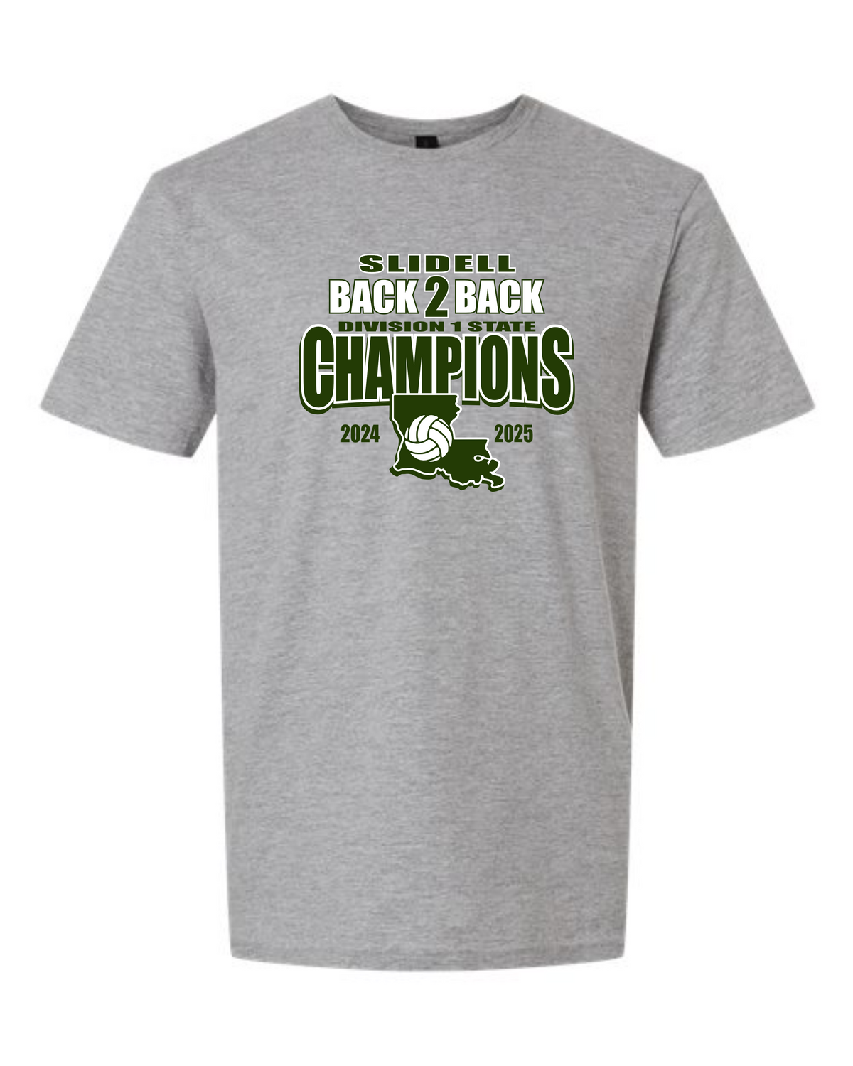 Slidell High School Volleyball back to back champions shirt image 0