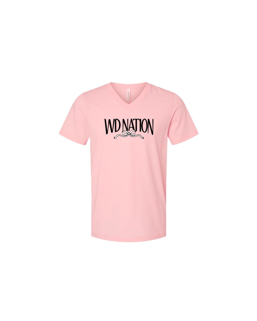 WD Nation Bow Print V-Neck image 0