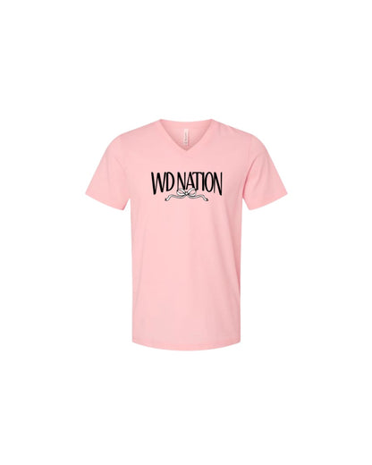 WD Nation Bow Print V-Neck image 0