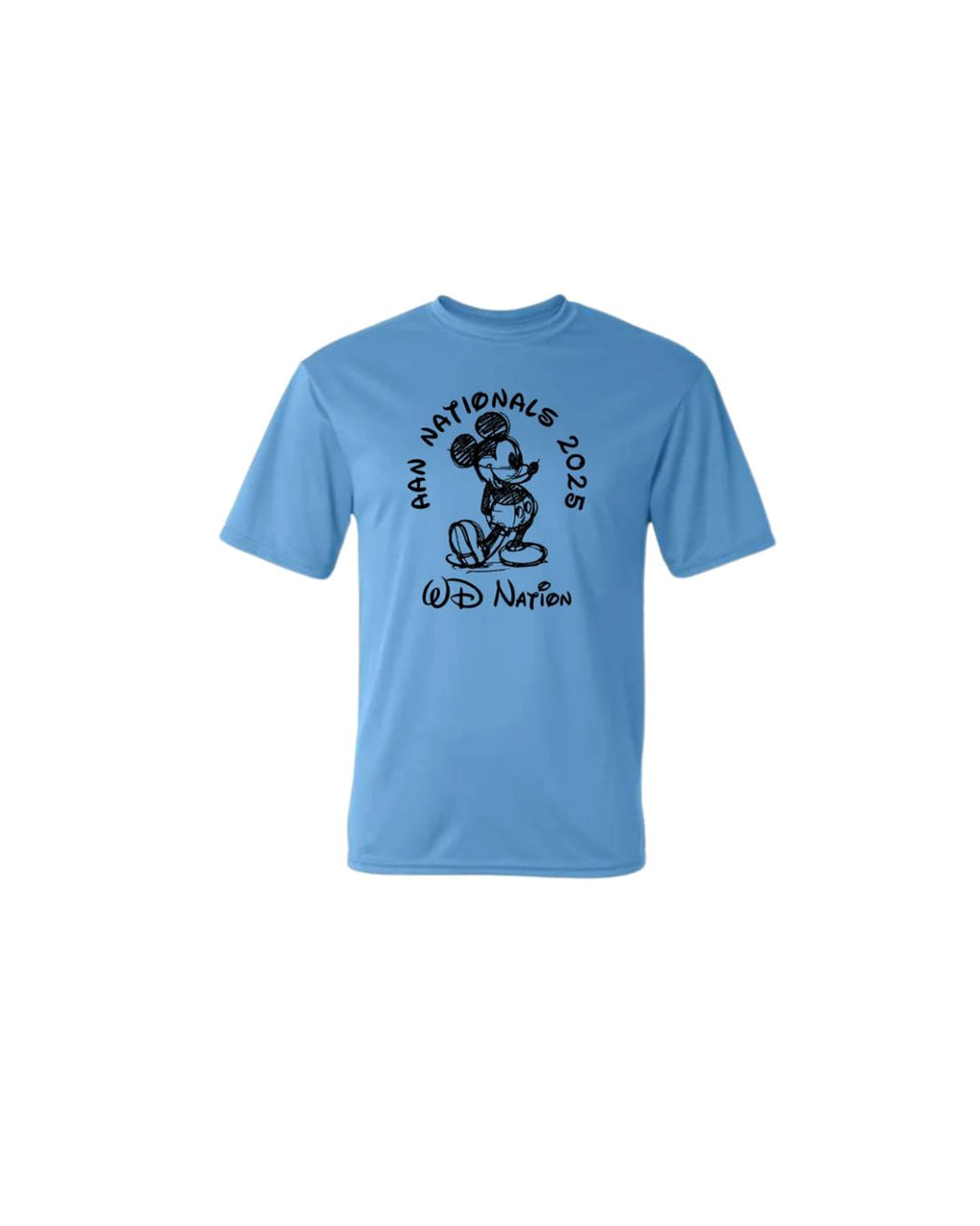 WD Nation Mickey Print C2 Dry Fit Short Sleeve image 1