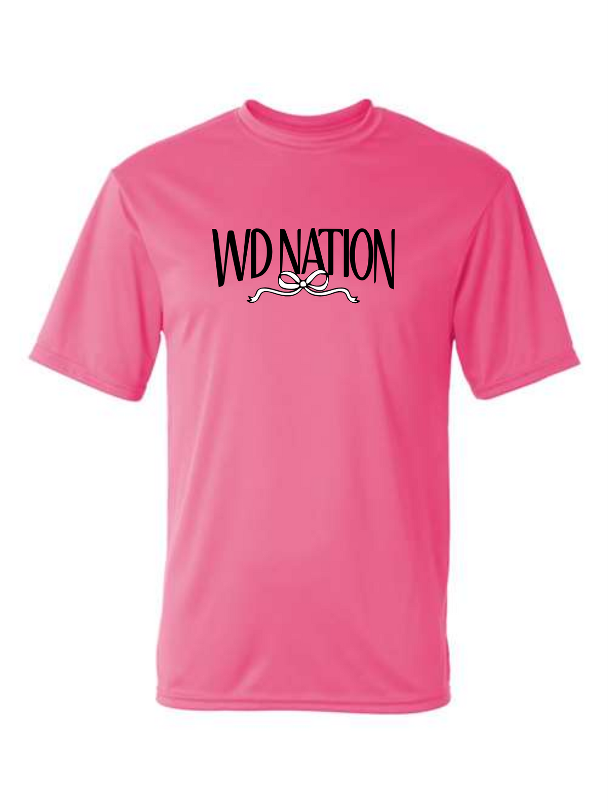 WD Nation Bow print Sport Tek dry fit short sleeve image 1