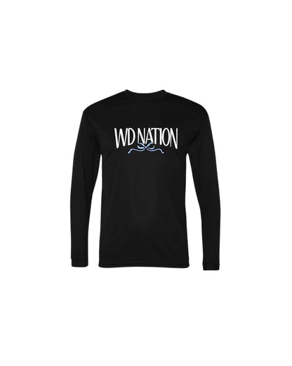 WD Nation Bow Print Sport Tek Dry Fit Long Sleeve image 2