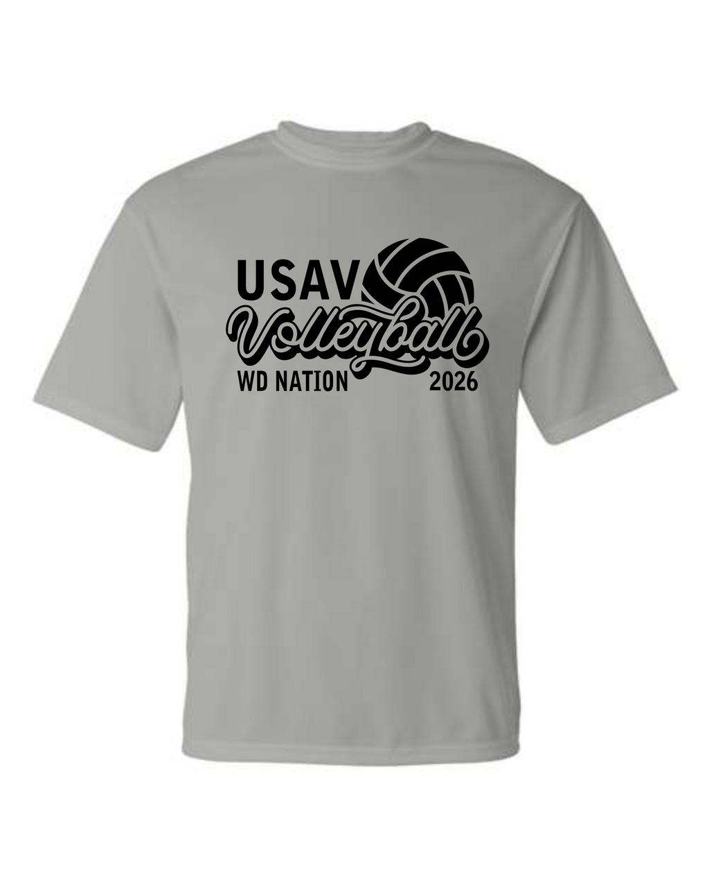 WD USAV Sport Tek dry fit short sleeve image 1