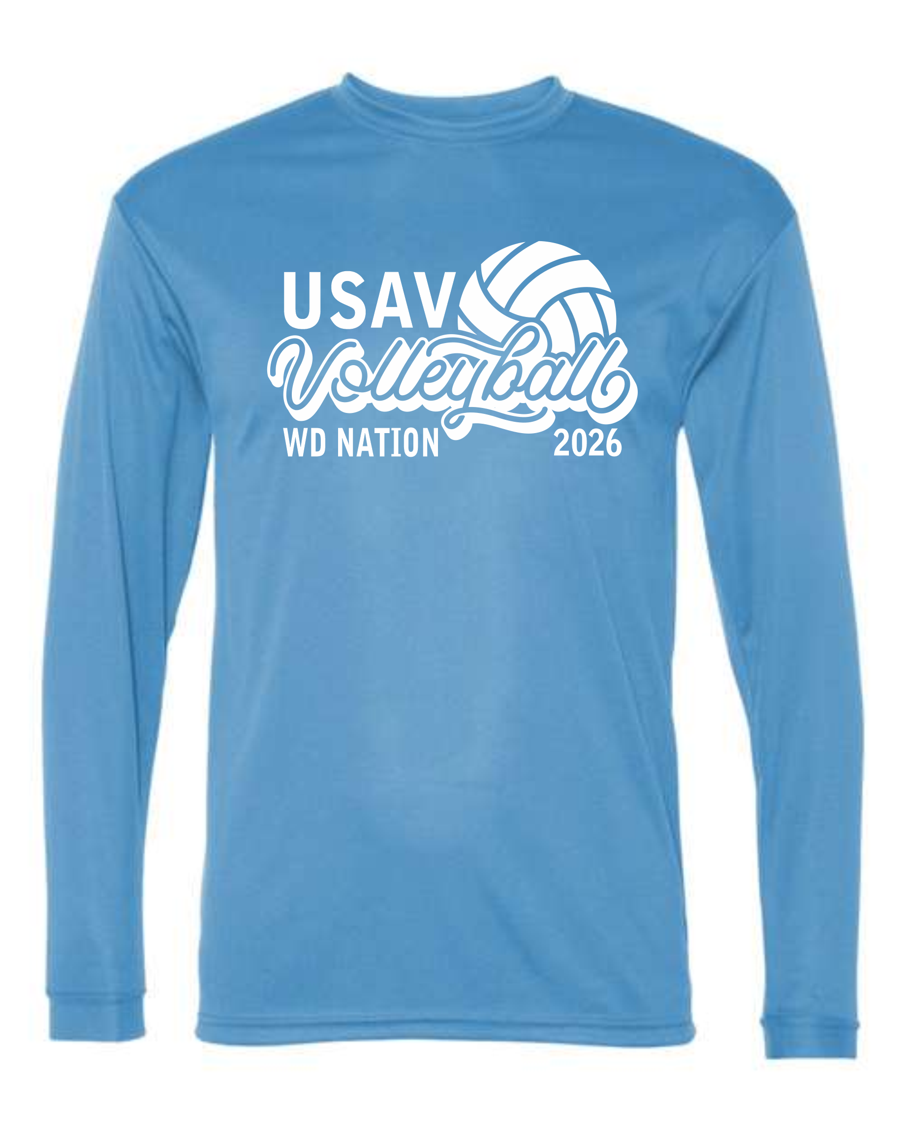 WD USAV Sport Tek dry fit long sleeve image 0