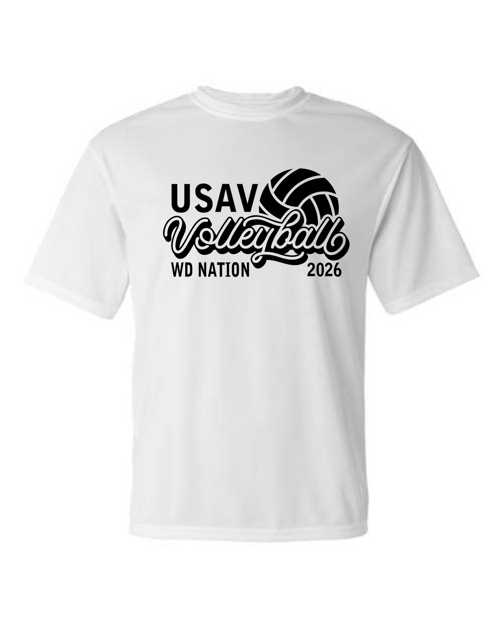WD USAV Sport Tek dry fit short sleeve image 2