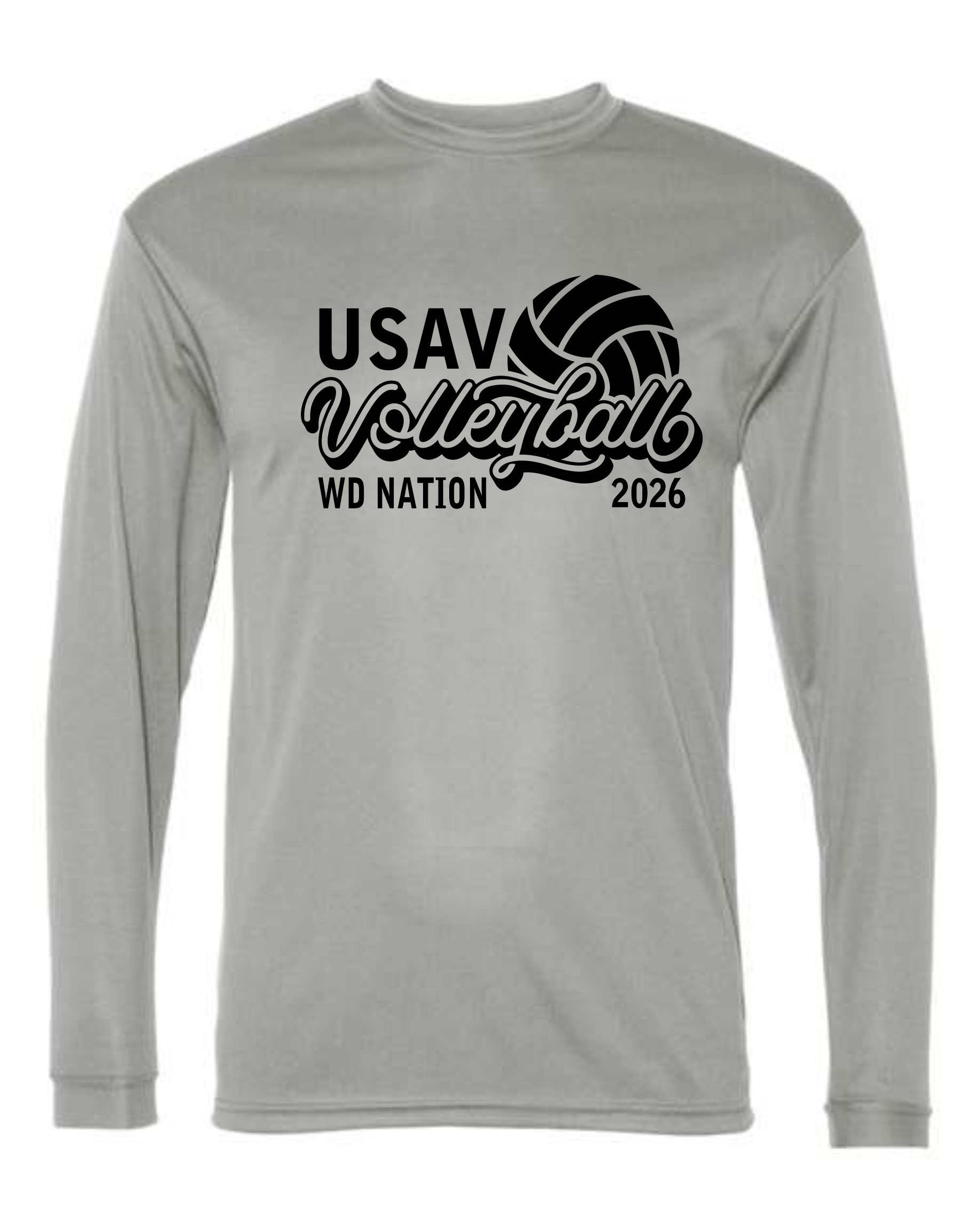 WD USAV Sport Tek dry fit long sleeve image 2