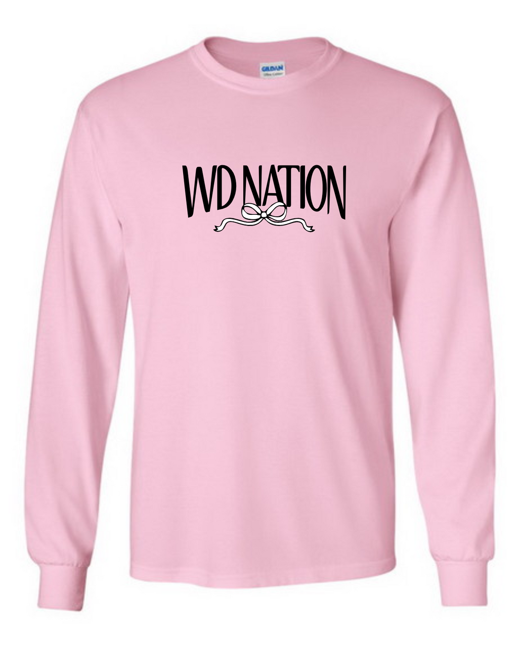 WD Nation Bow print gildan long sleeve image 1