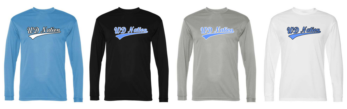 WD Nation Volleyball Sport Tek Dry Fit Long Sleeve image 0