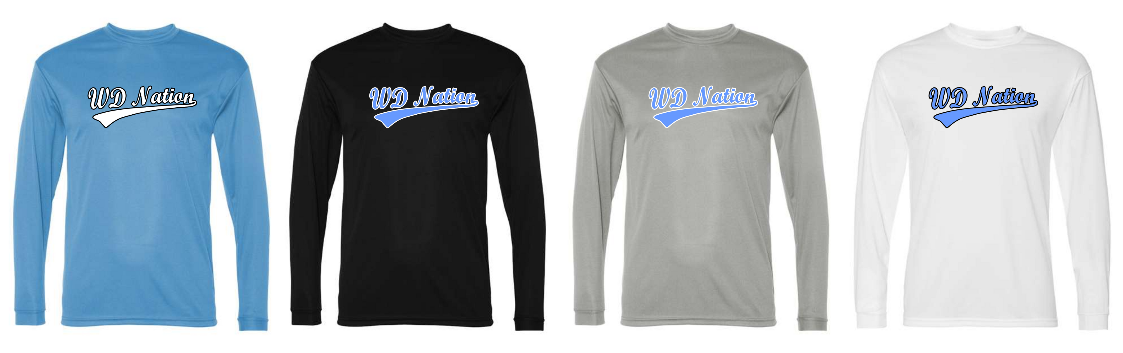 WD Nation Volleyball Sport Tek Dry Fit Long Sleeve image 0