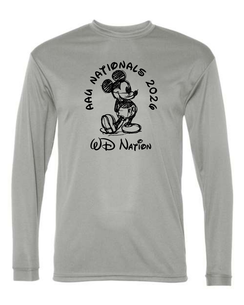 WD AAU National Sport Tek dry fit long sleeve image 3