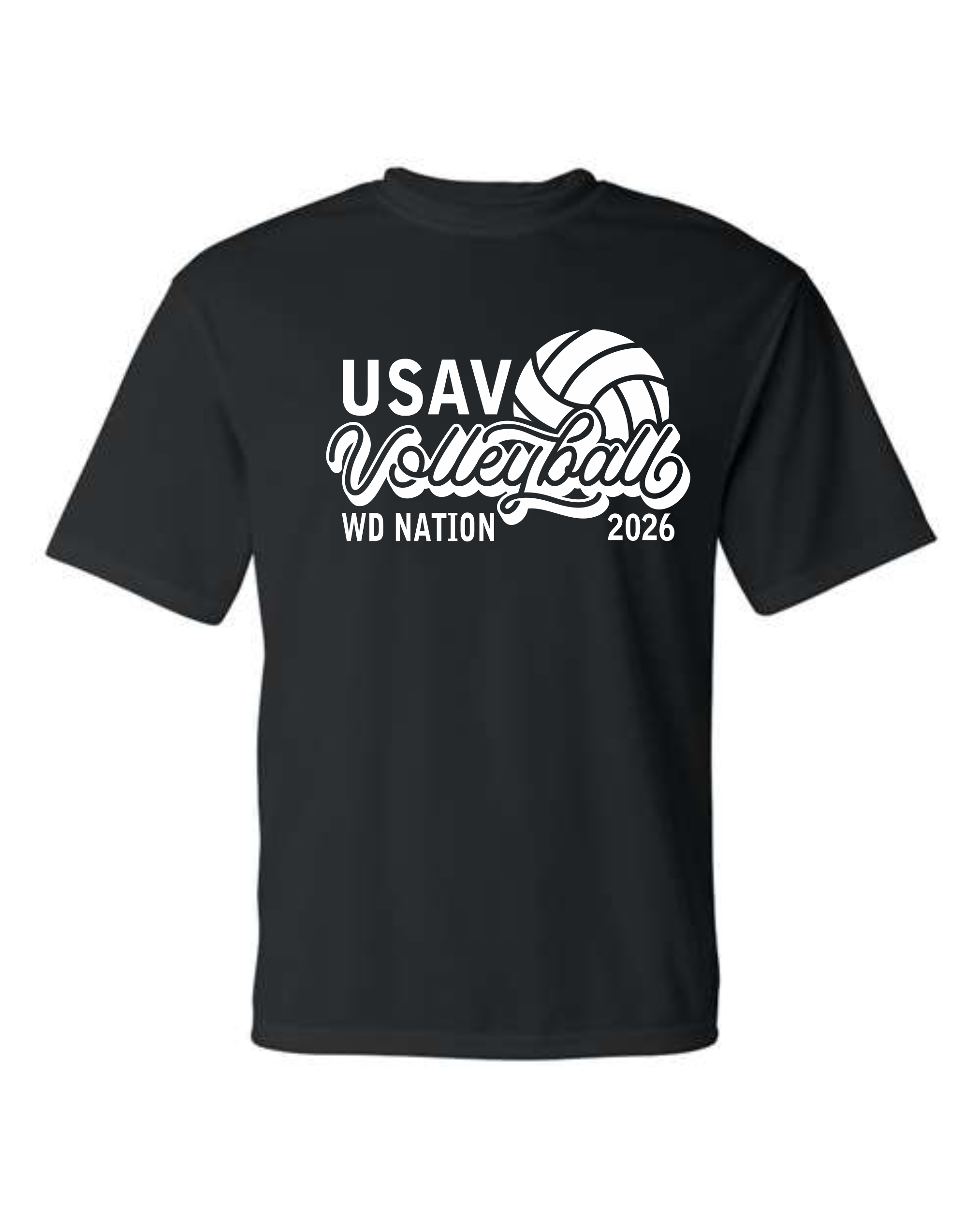 WD USAV Sport Tek dry fit short sleeve image 3