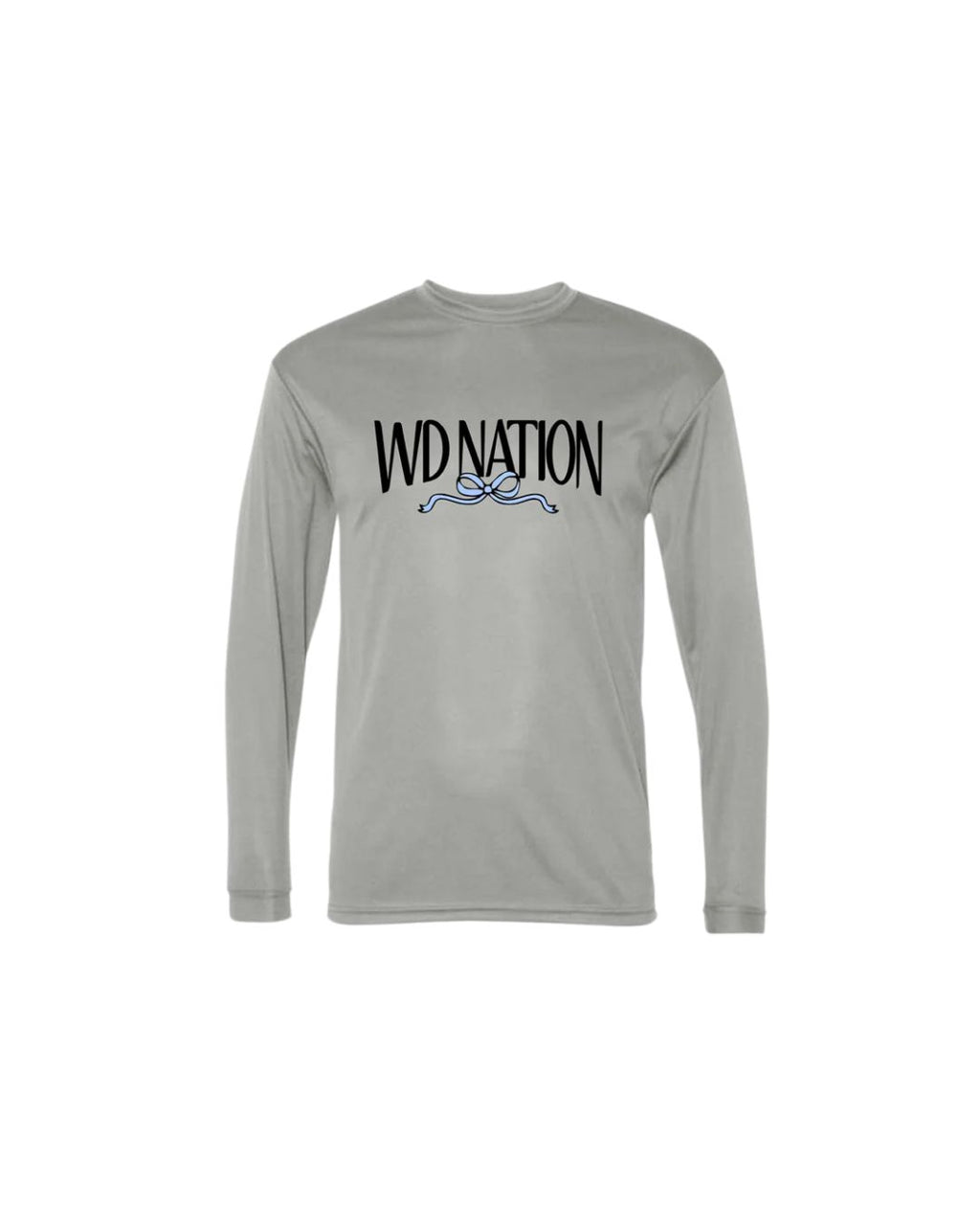 WD Nation Bow Print Sport Tek Dry Fit Long Sleeve image 3