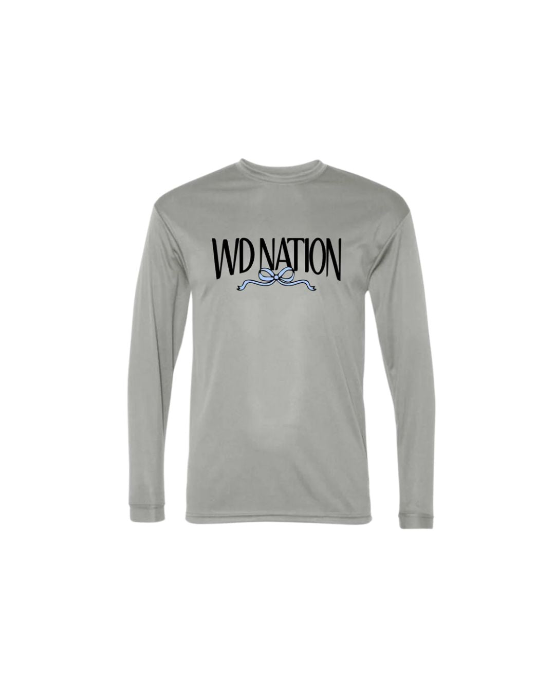 WD Nation Bow Print Sport Tek Dry Fit Long Sleeve image 3