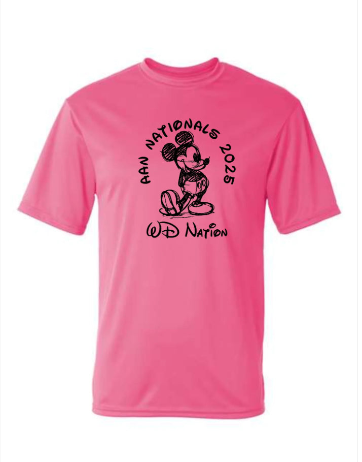 WD Nation Mickey Print C2 Dry Fit Short Sleeve image 4