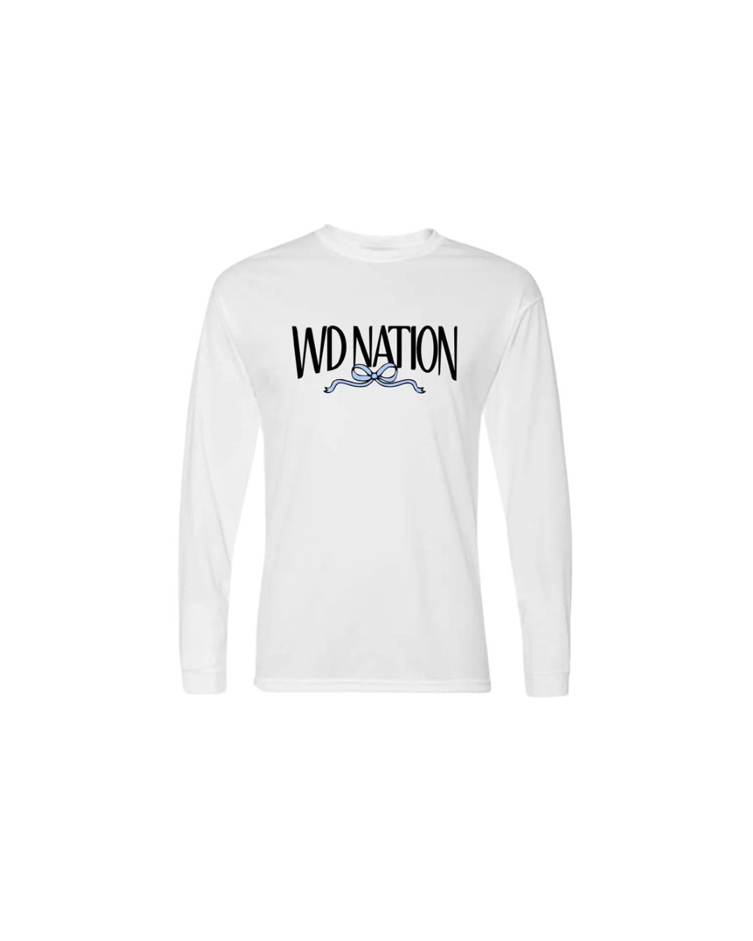 WD Nation Bow Print Sport Tek Dry Fit Long Sleeve image 1