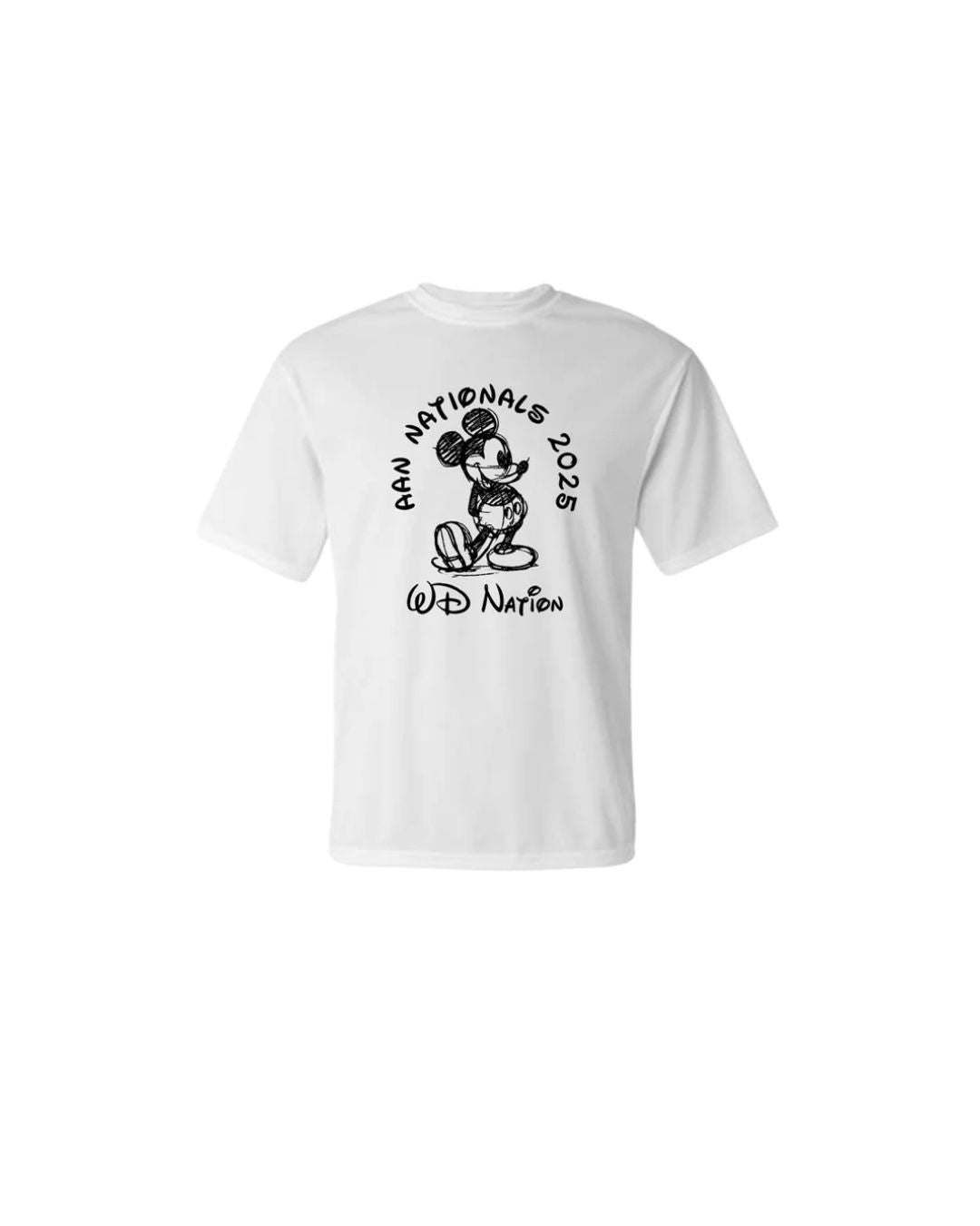 WD Nation Mickey Print C2 Dry Fit Short Sleeve image 2