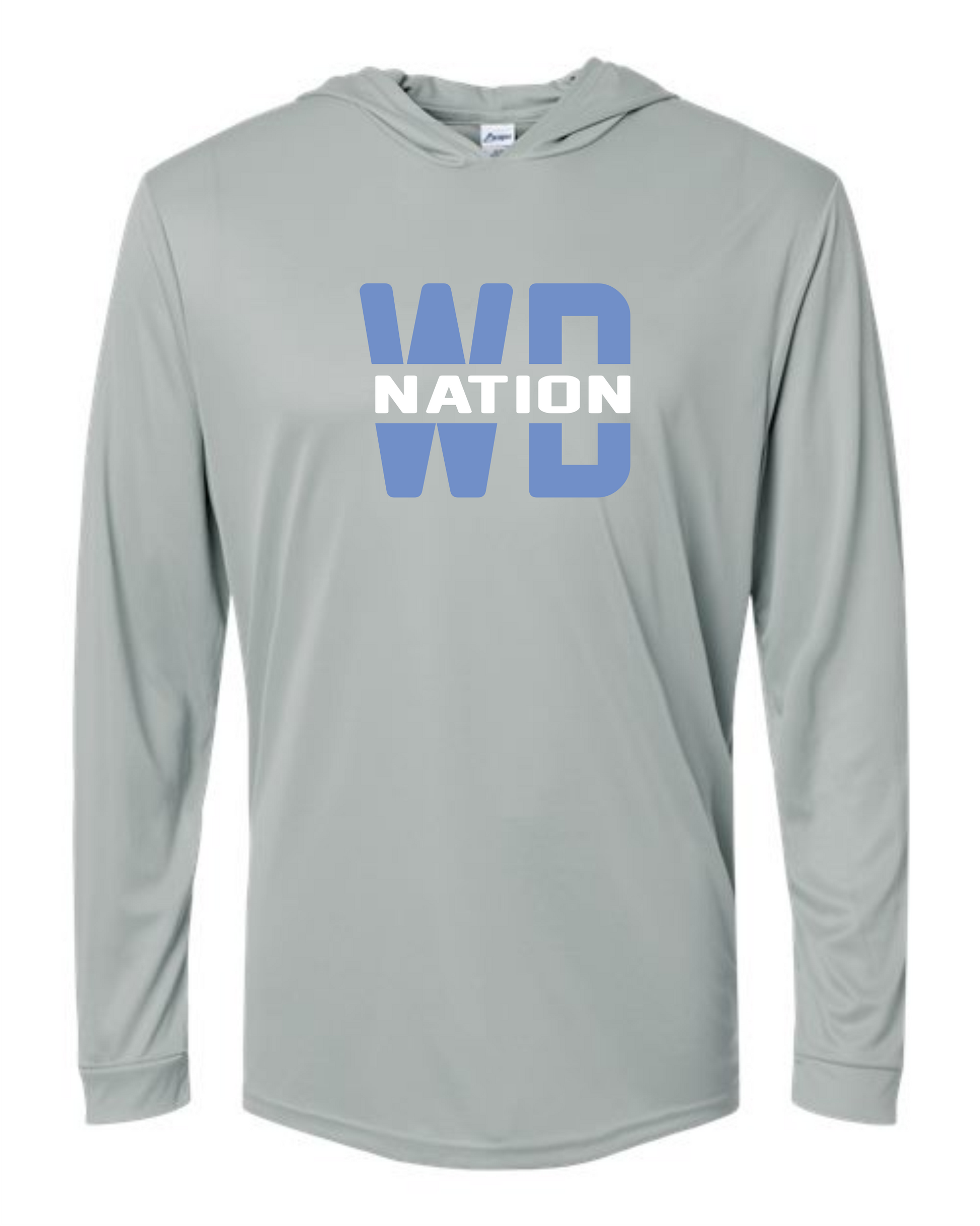WD Nation Gildan Hooded Long Sleeve Dry Fit image 2