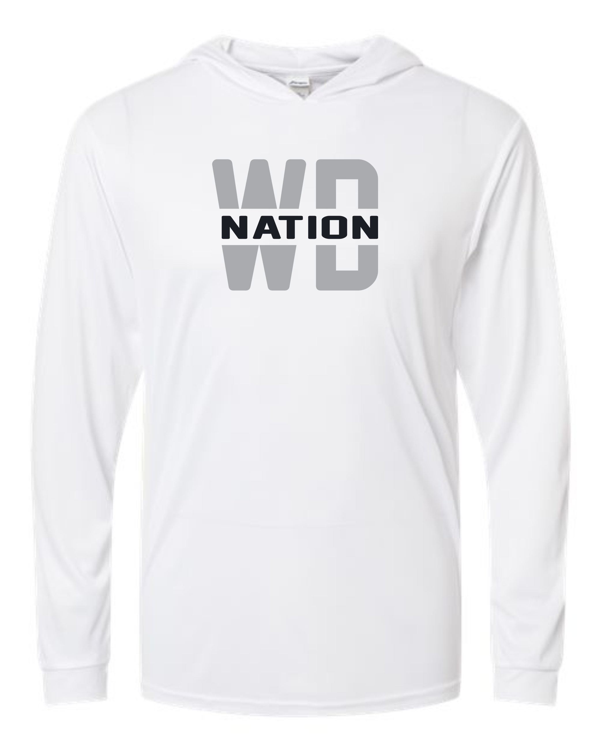 WD Nation Gildan Hooded Long Sleeve Dry Fit image 3