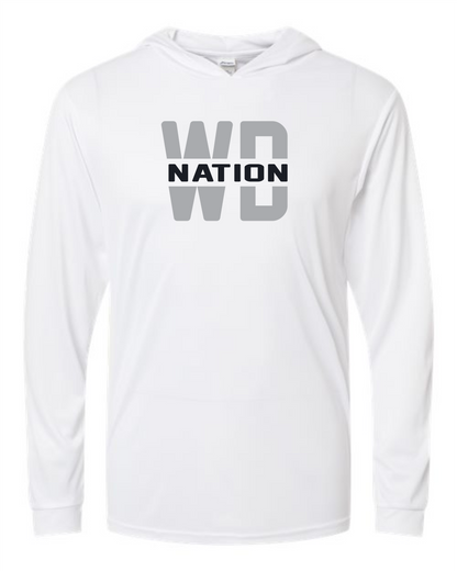 WD Nation Gildan Hooded Long Sleeve Dry Fit image 3