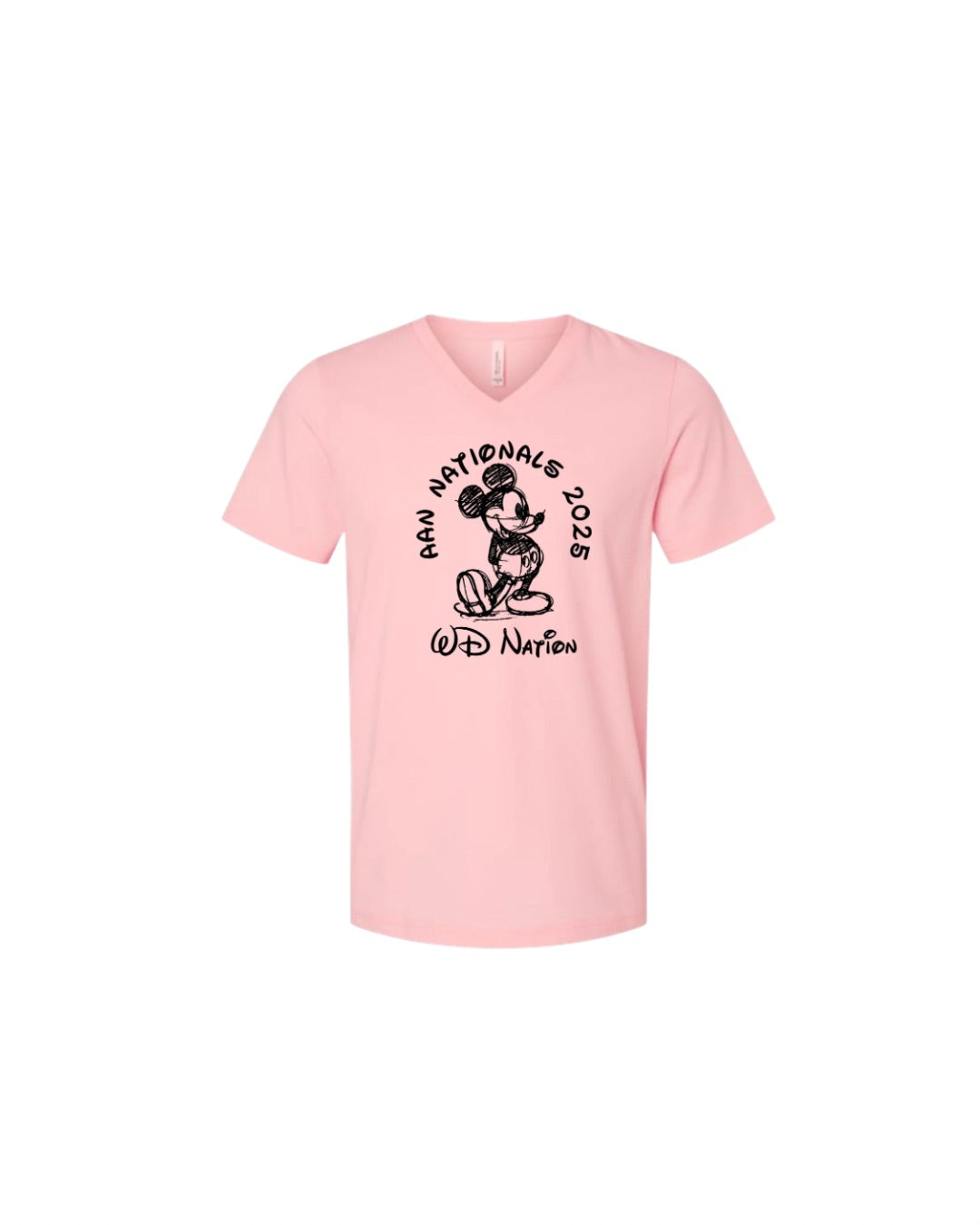 WD Nation Mickey Print V-Neck image 0