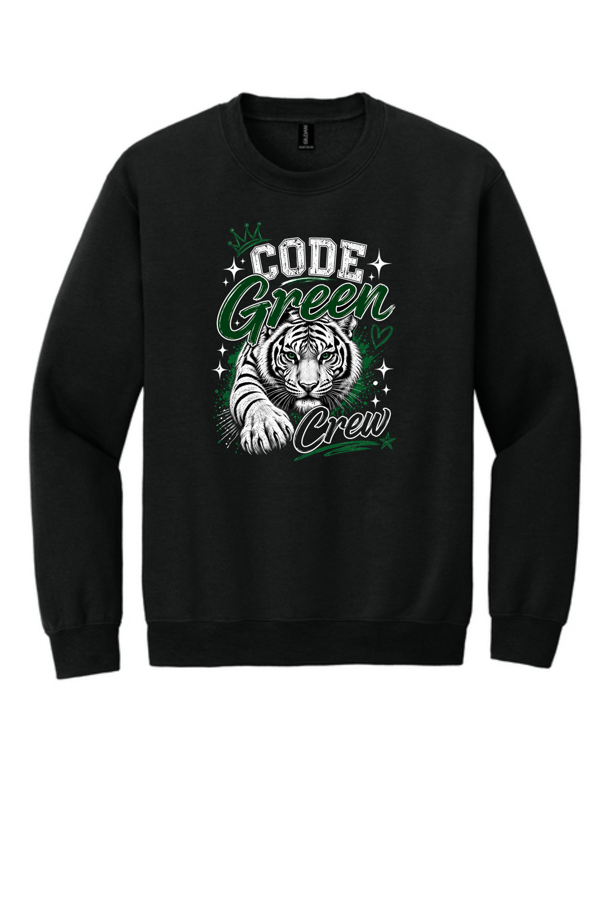 SHS Code Green Long Sleeve Cotton Tiger Paw