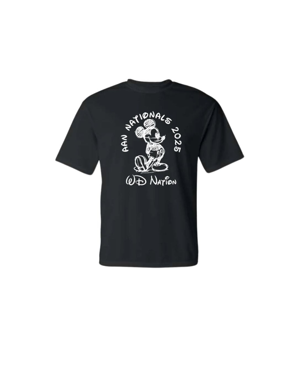 WD Nation Mickey Print C2 Dry Fit Short Sleeve image 3