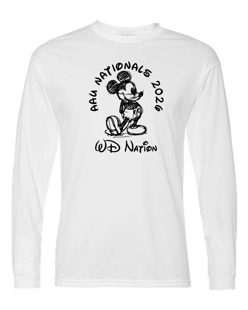 WD AAU National Sport Tek dry fit long sleeve image 1