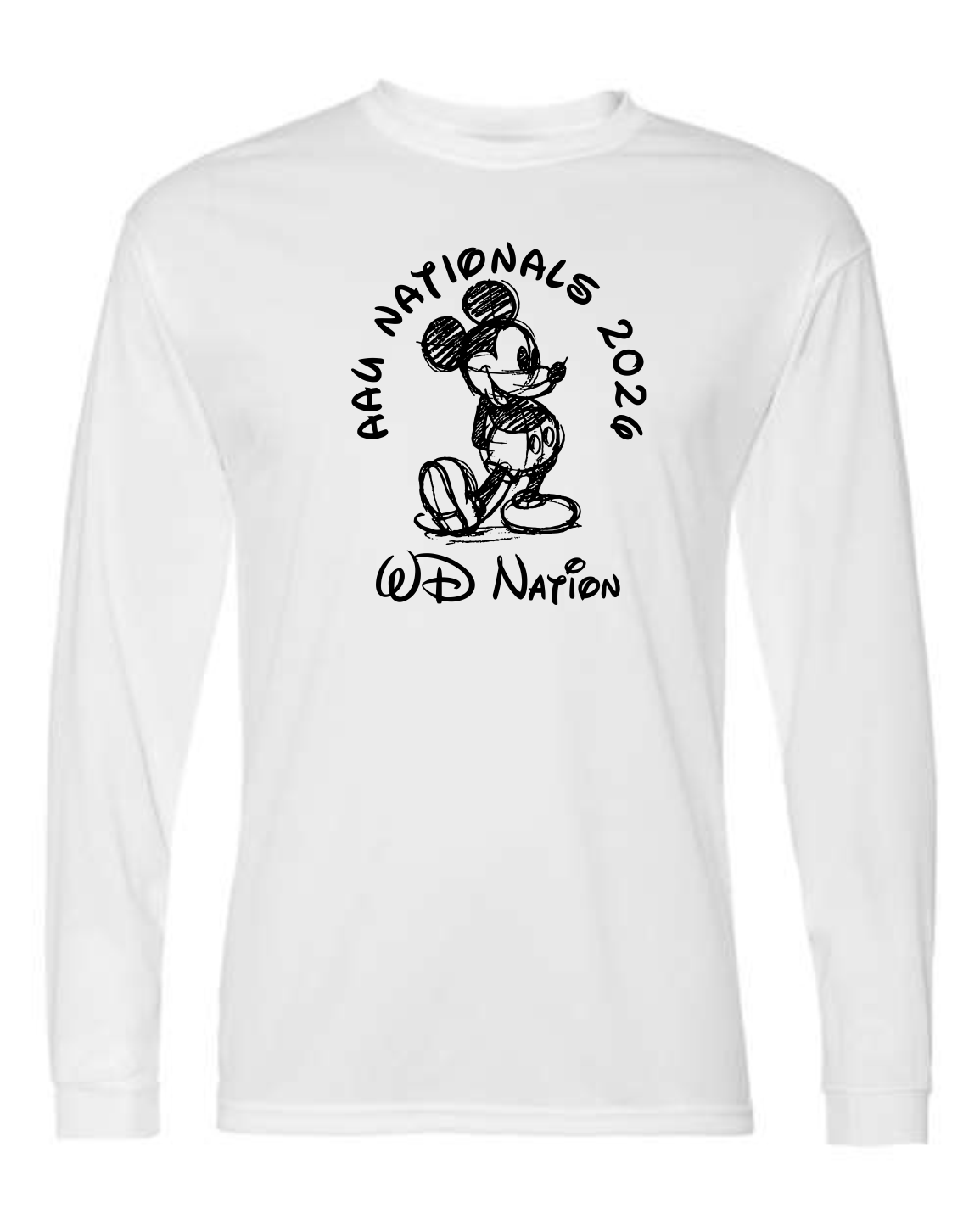 WD AAU National Sport Tek dry fit long sleeve image 1