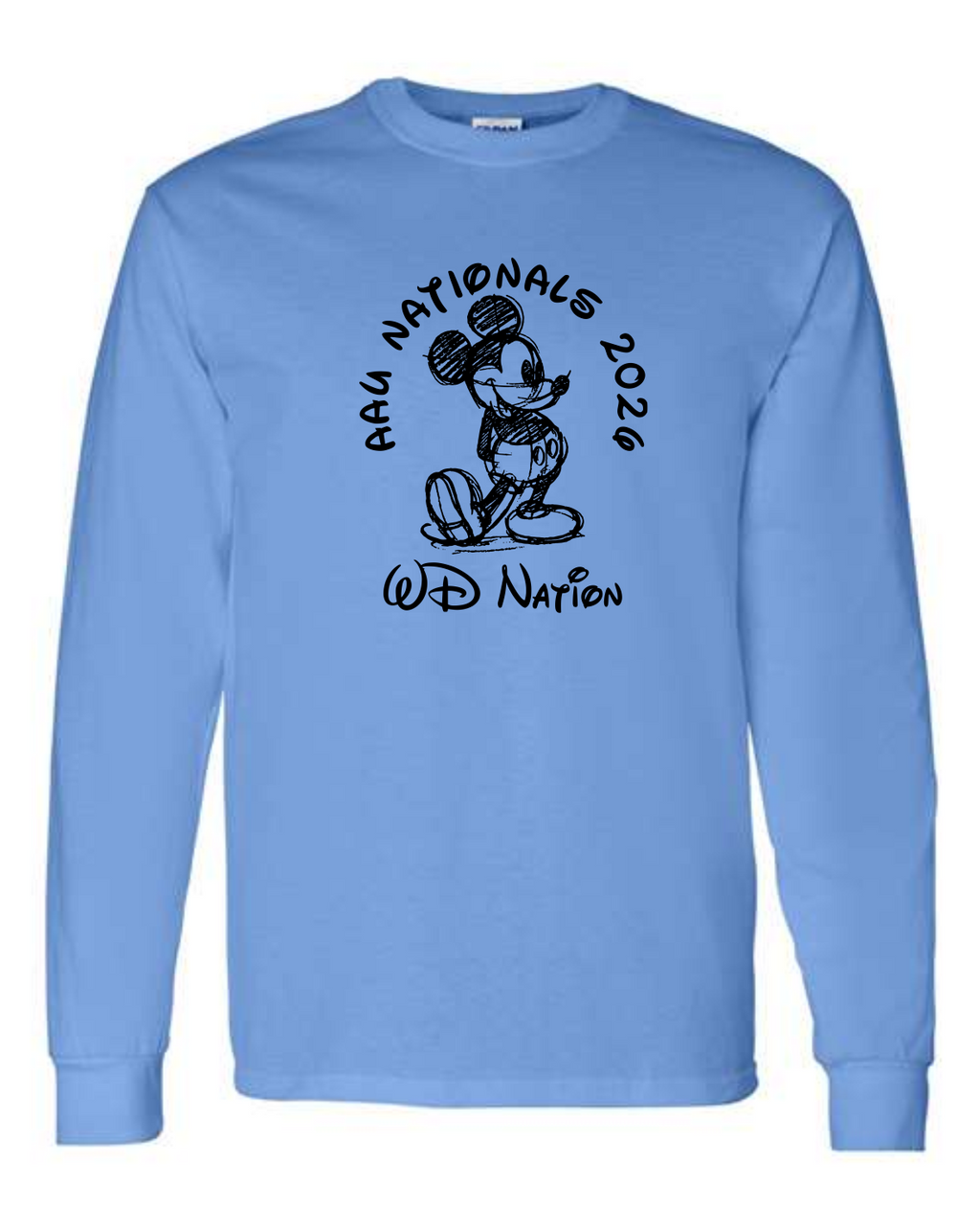 WD AAU National Gildan long sleeve image 3