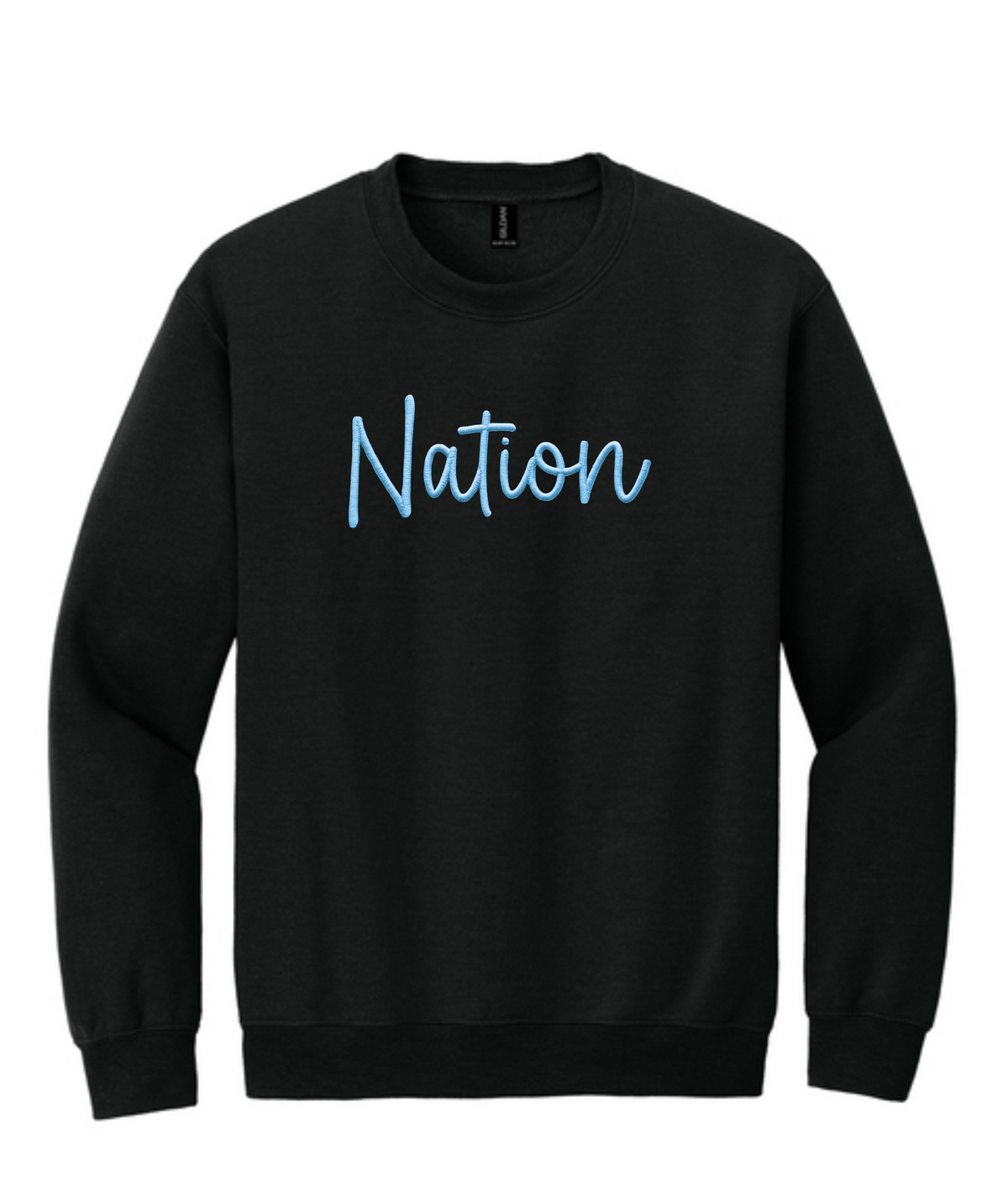 WD Nation Faux Embroidery Sweatshirt Print