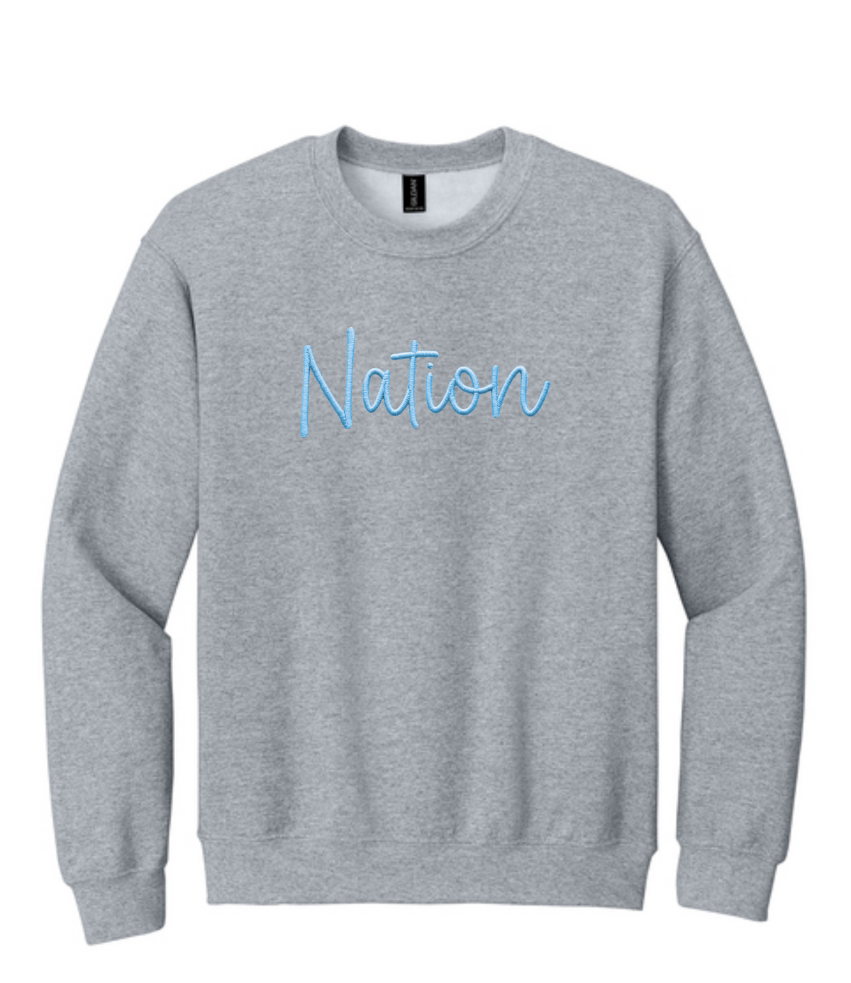 WD Nation Faux Embroidery Sweatshirt Print